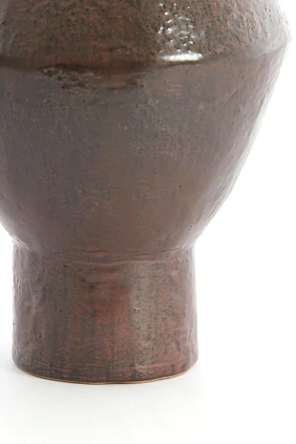 Vase deco 29x41 cm VASORA ceramics matt dark red-brown