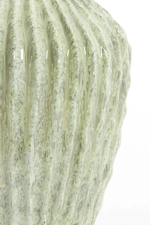 Vase deco 29x37 cm CACTI shiny mint green