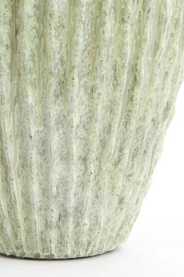 Vase deco 29x37 cm CACTI shiny mint green