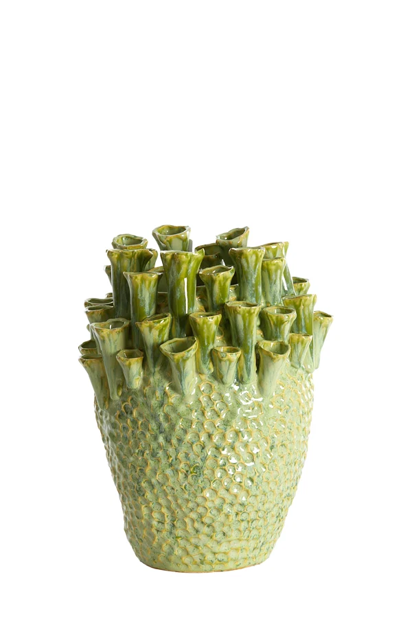 Vase deco 29x33 cm KYRAL ceramics mint green