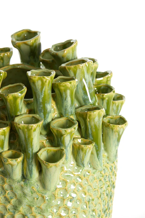 Vase deco 29x33 cm KYRAL ceramics mint green