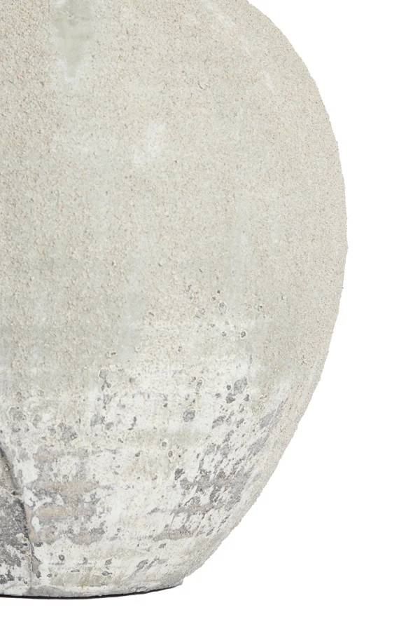 Vase deco 29x29 cm NOLINA ceramics texture grey