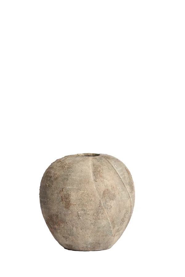 Vase deco 29x29 cm NOLINA ceramics antique dark brown