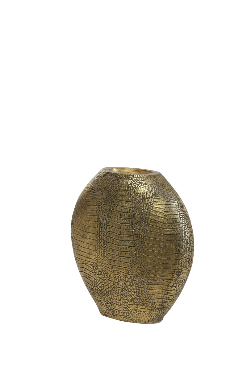 Vase deco 29,5x8x31,5 cm SKELD antique bronze