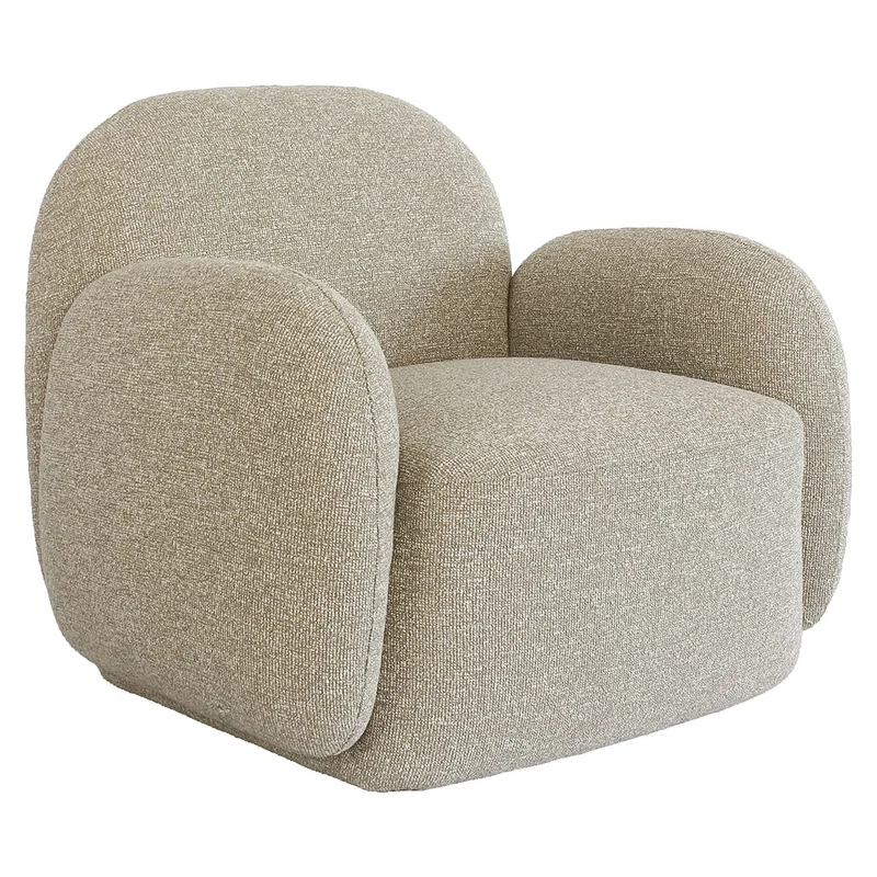 Lounge chair Roxy lodge beige fire retardant