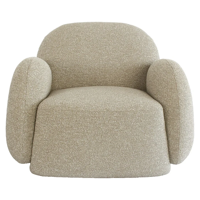 Lounge chair Roxy lodge beige fire retardant