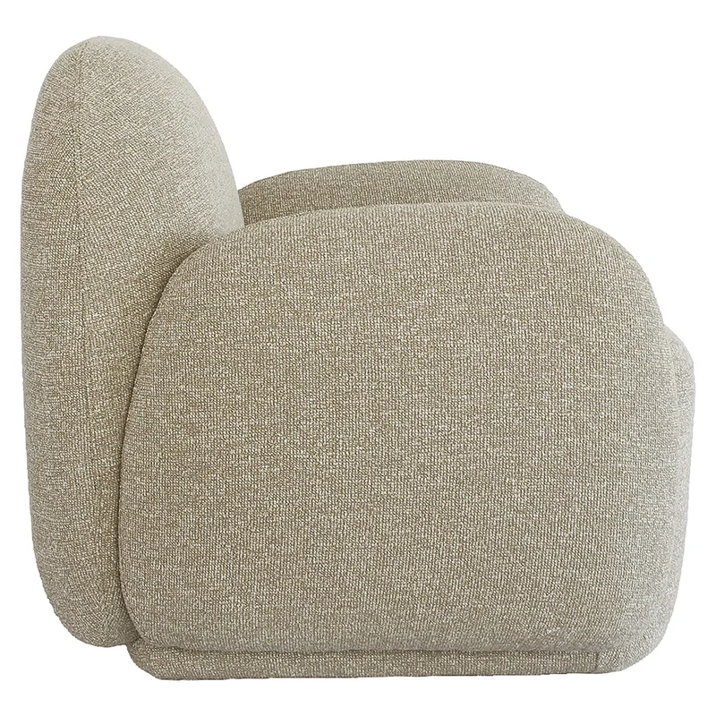 Lounge chair Roxy lodge beige fire retardant