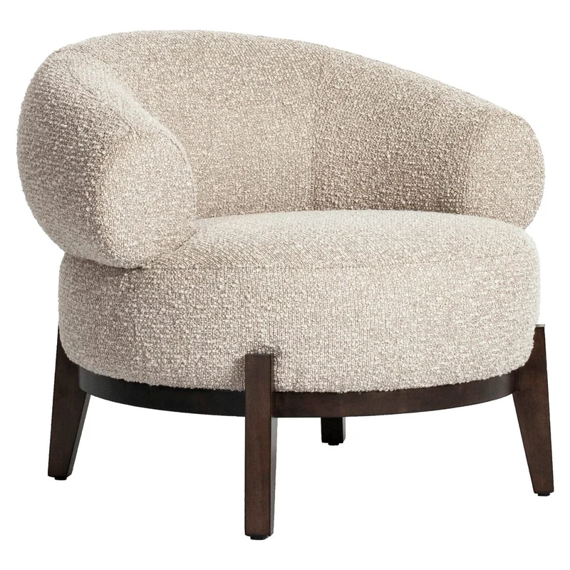Lounge chair Montana natural chunky fire retardant