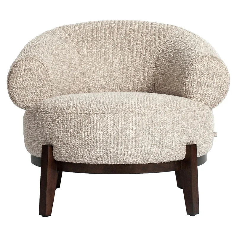 Lounge chair Montana natural chunky fire retardant