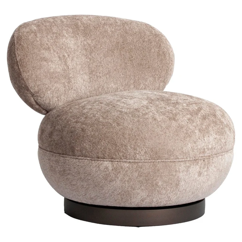 Lounge chair Jace be easy sand swivel fire retardant