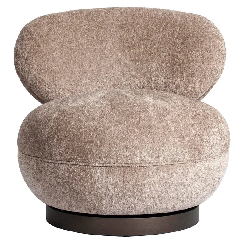 Lounge chair Jace be easy sand swivel fire retardant