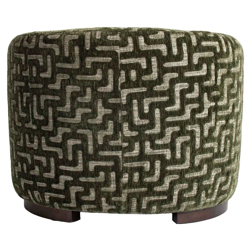 Lounge chair Hannah moss labyrinth fire retardant