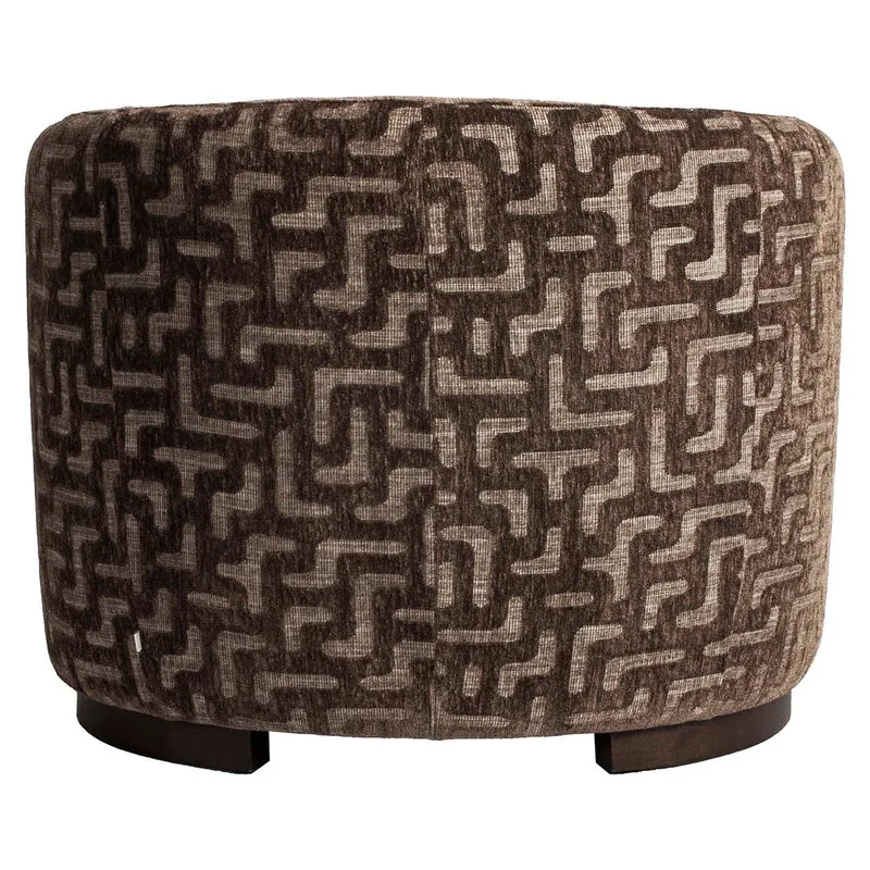 Lounge chair Hannah brown labyrinth fire retardant