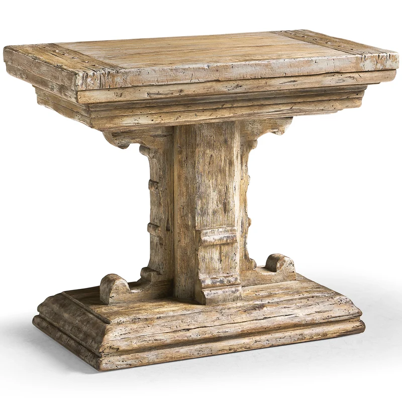 Caldera Pedestal-Base Side Table
