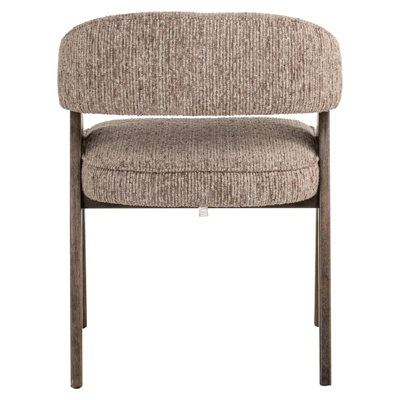 Dining chair Mori mocca linear fire retardant