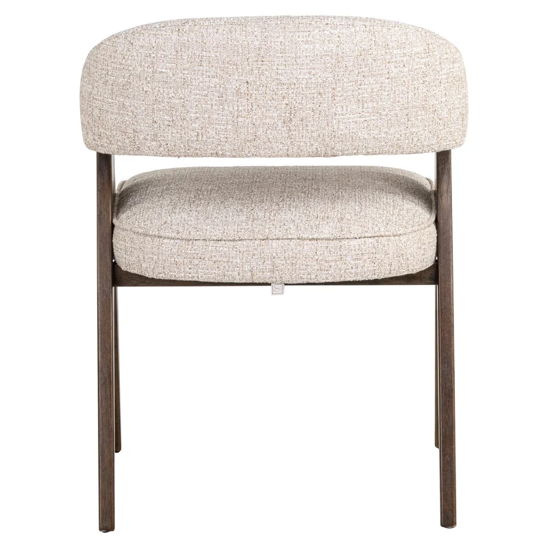 Dining chair Mori cream tweed fire retardant