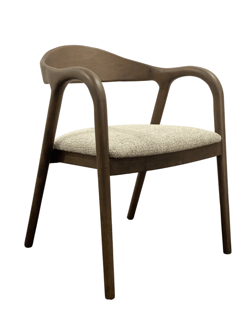 Dining chair Mihara mocca fancy fire retardant