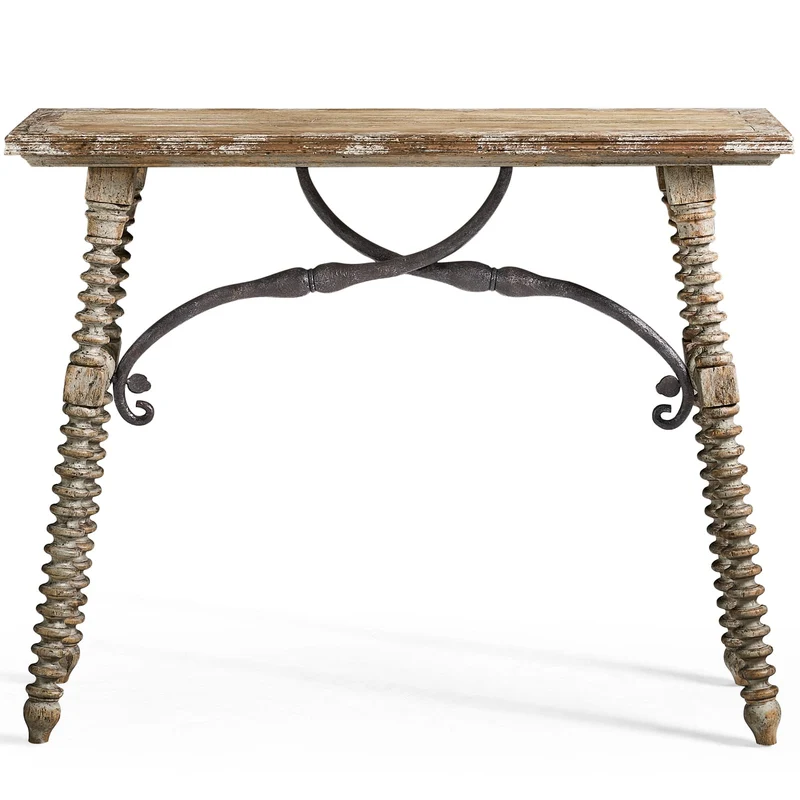 Caldera Console Table with Turned Legs