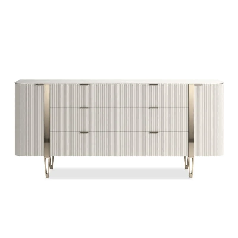 Love At First Sight Dresser in Matte Pearl - Large