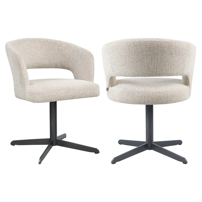 Dining chair Blanca natural fancy fire retardant