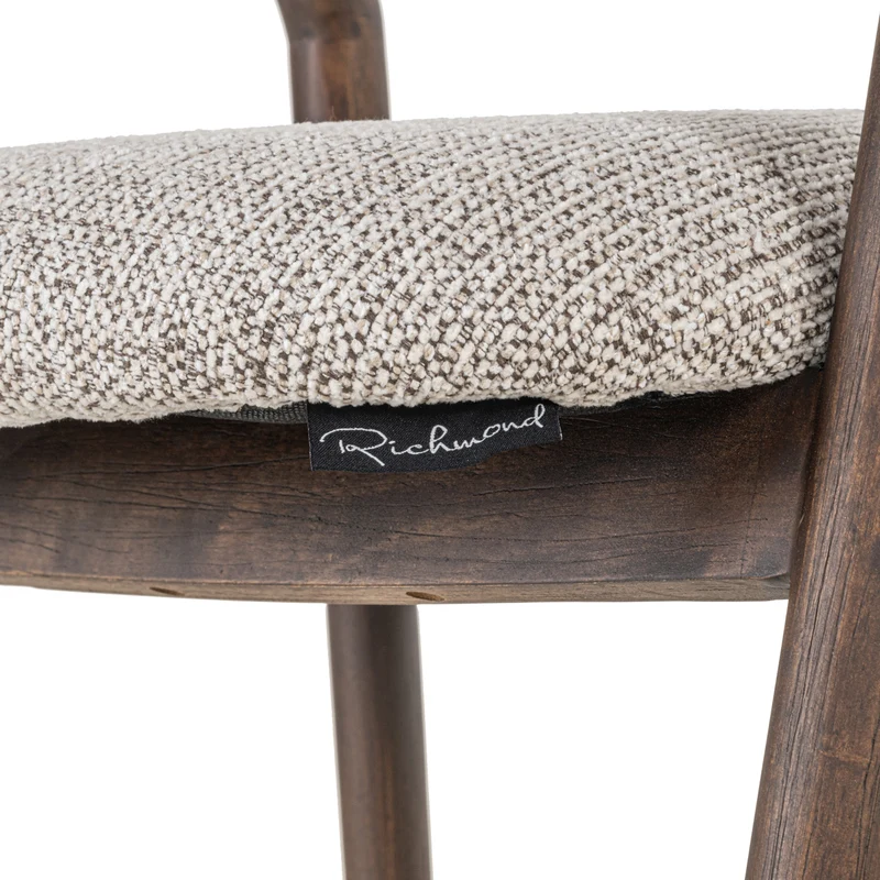 Counter stool Mihara mocca fancy fire retardant