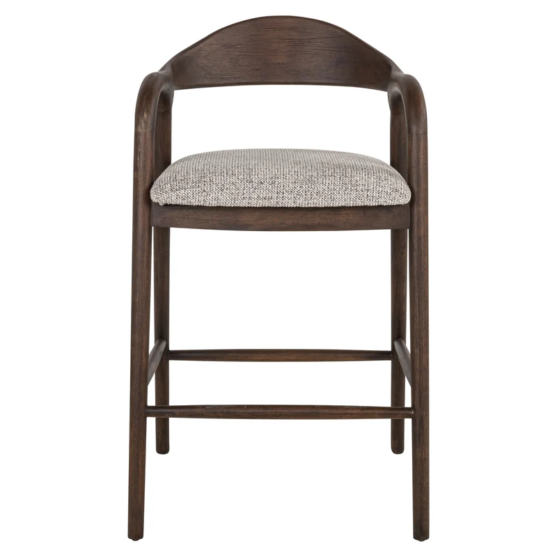 Counter stool Mihara mocca fancy fire retardant