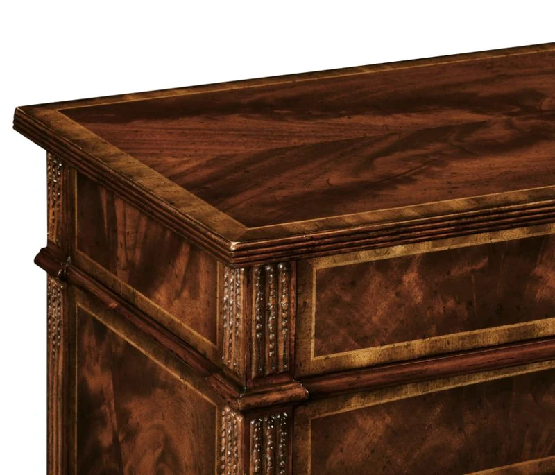 Buckingham Mahogany Chest of Drawers with Concave Profile