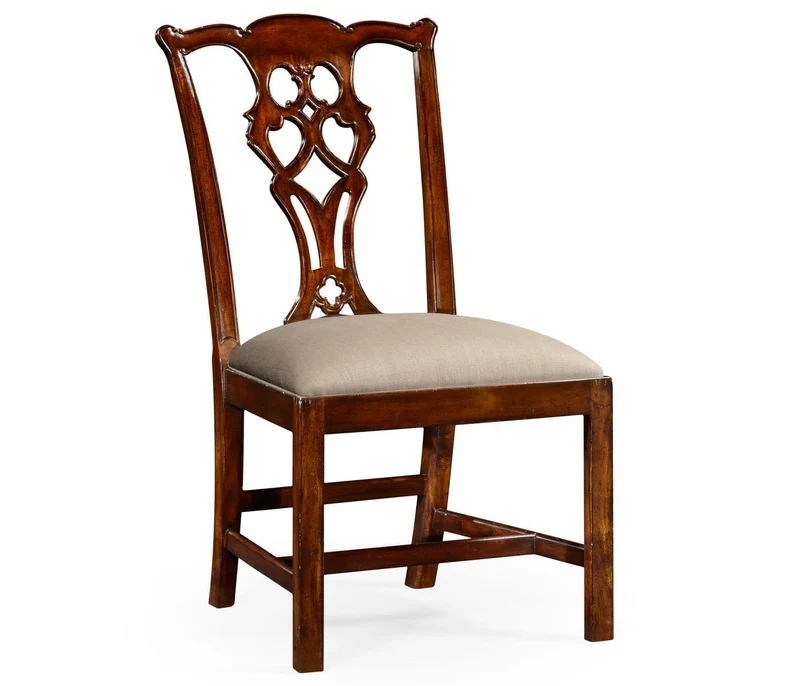 Buckingham Chippendale Antique Mahogany Side Chair in Antwerp