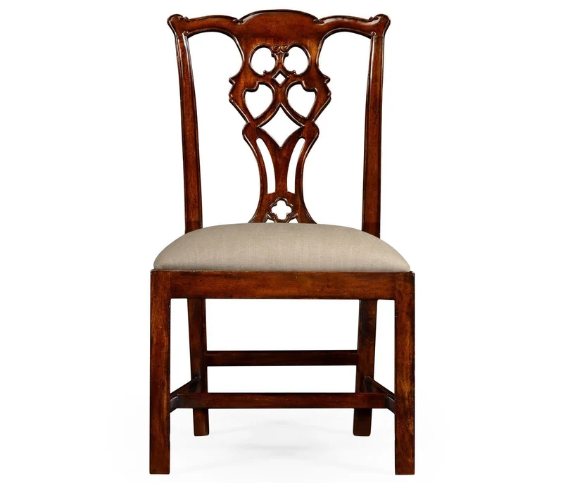 Buckingham Chippendale Antique Mahogany Side Chair in Antwerp
