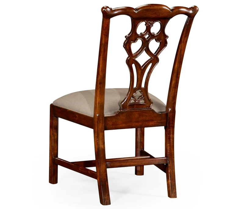 Buckingham Chippendale Antique Mahogany Side Chair in Antwerp