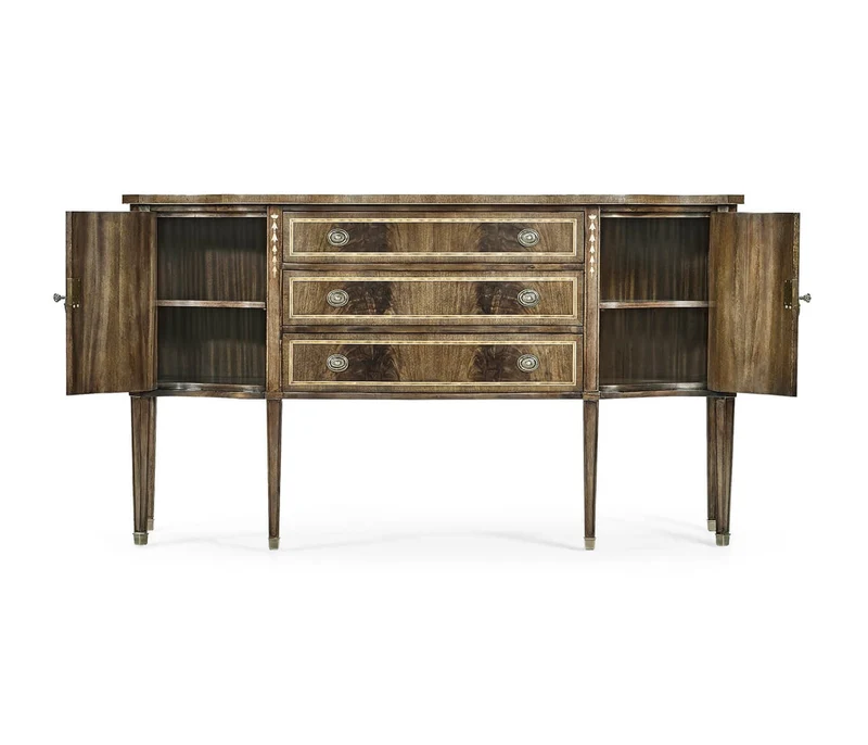 Buckingham Bleached Mahogany Breakfront Sideboard