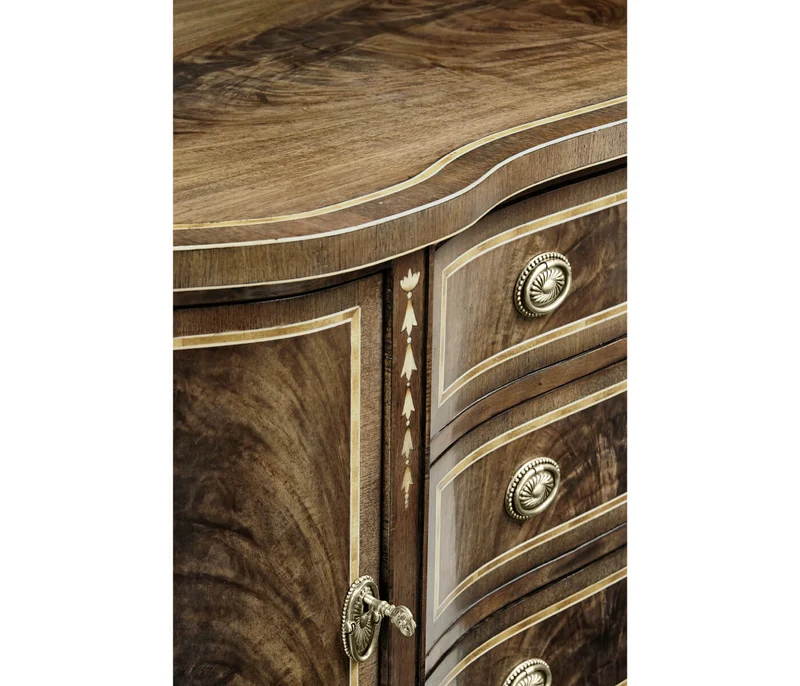 Buckingham Bleached Mahogany Breakfront Sideboard