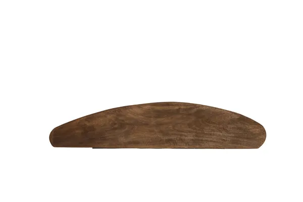 Wall shelf 80x20x3 cm GINOSU matt dark brown