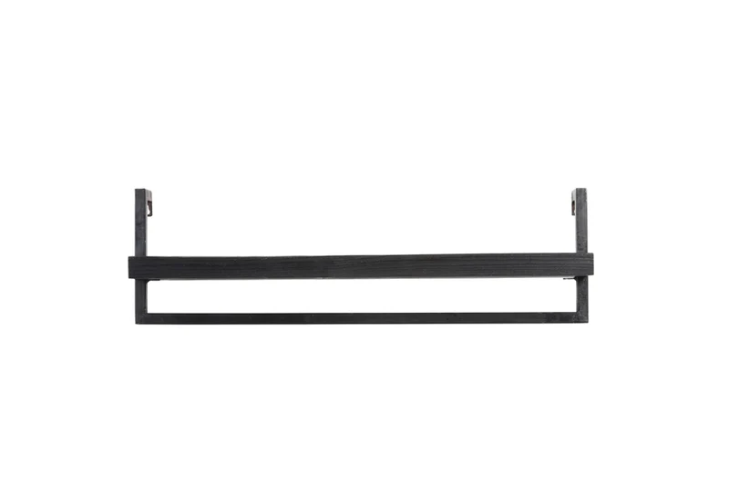Wall shelf 80x15x24 cm MADDISON wood matt black