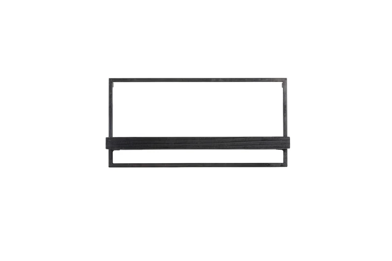 Wall shelf 60x15x30 cm MADDISON wood matt black