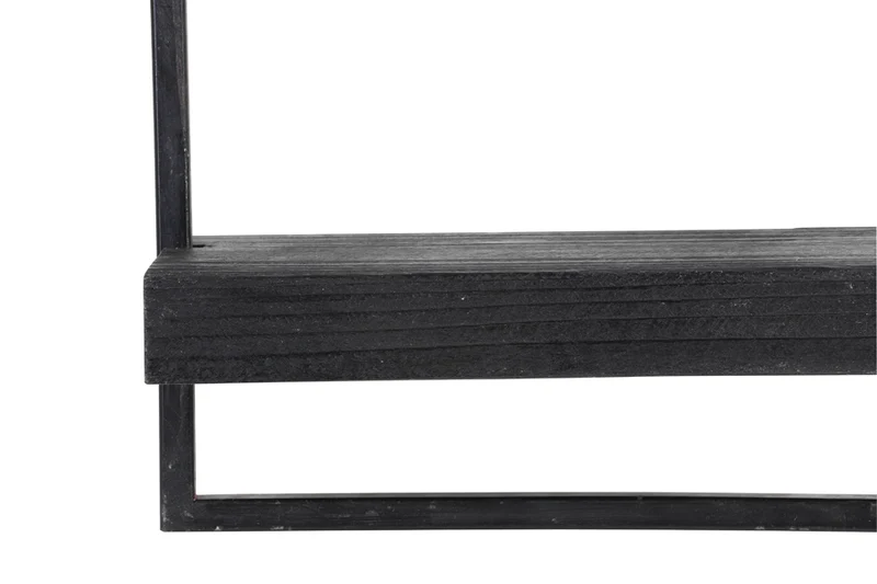 Wall shelf 60x15x30 cm MADDISON wood matt black