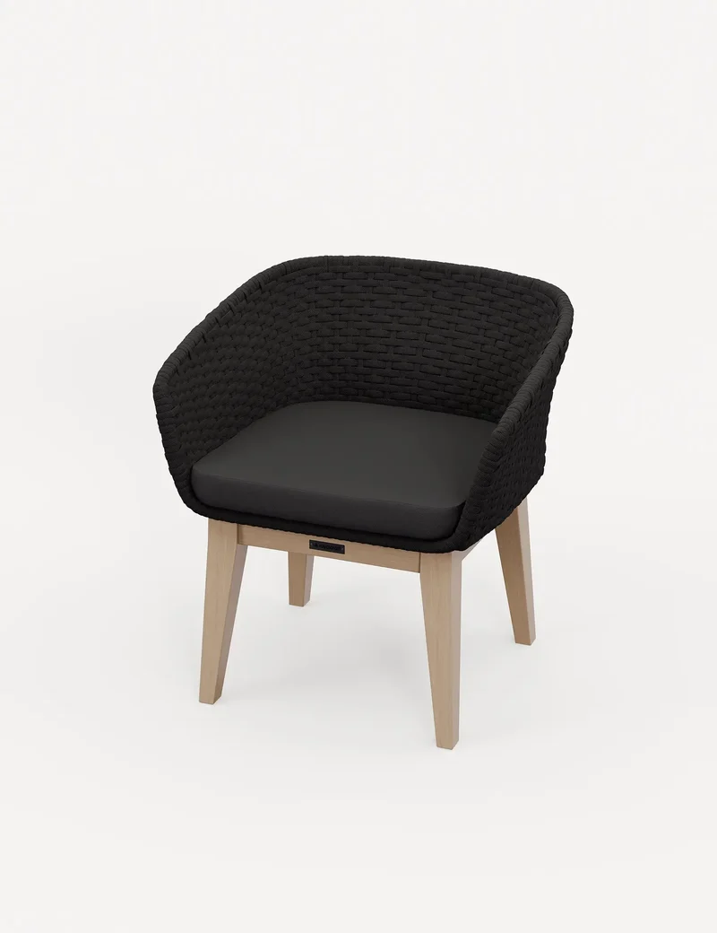 Roma 2 Seater Round Sunray Bistro Set with Eden Night Dining Chairs