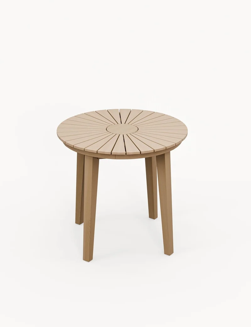 Roma 2 Seater Round Sunray Bistro Set with Eden Night Dining Chairs