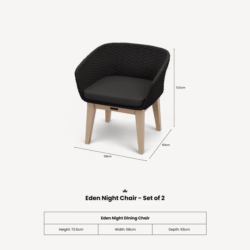Eden Night Chair - Set of 2