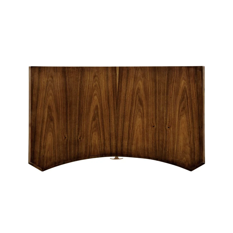 Art Deco Satin Rectangular Side Table with Drawer