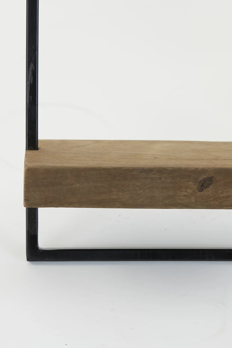 Wall shelf 60x15x30 cm MADDISON wood dark brown