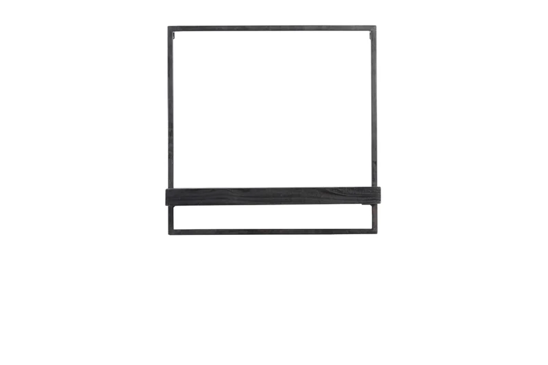 Wall shelf 50x15x50 cm MADDISON wood matt black