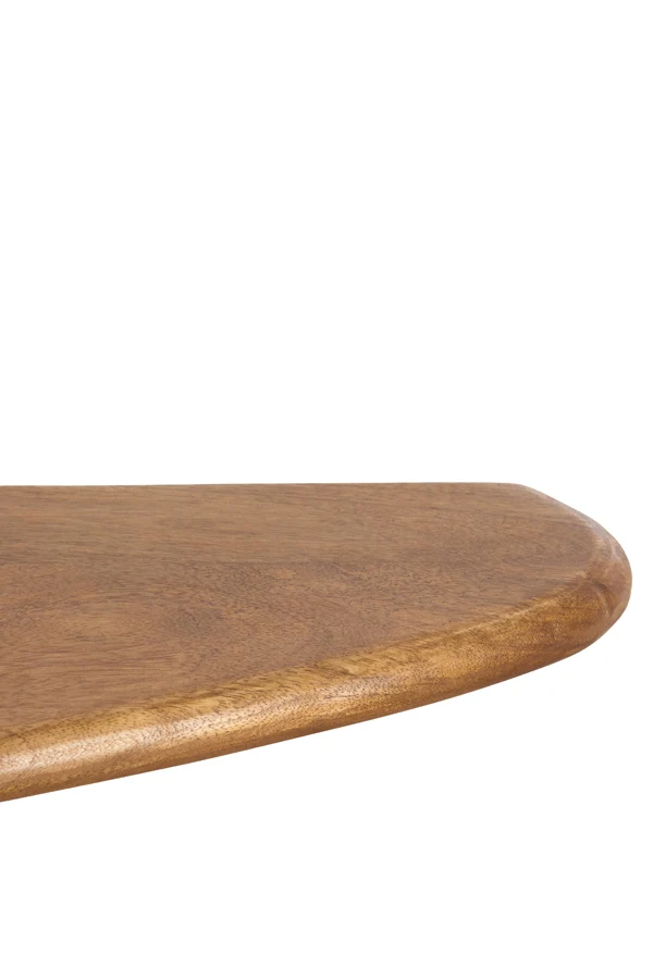 Wall shelf 49x15x3 cm GINOSU oil brown