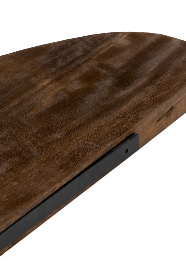 Wall shelf 49x15x3 cm GINOSU matt dark brown