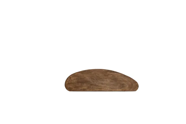 Wall shelf 49x15x3 cm GINOSU matt dark brown