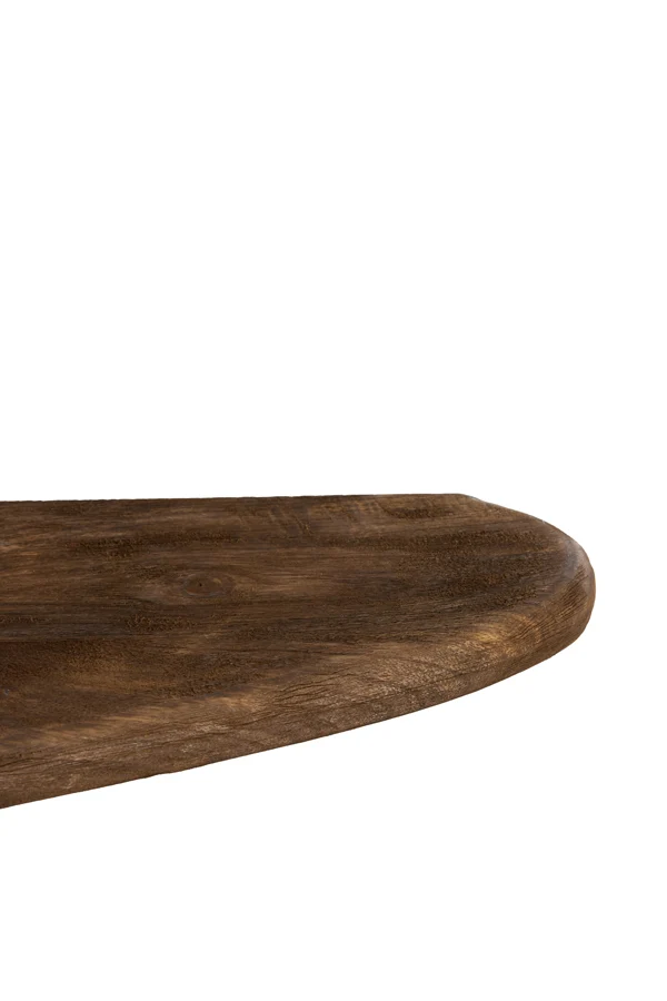 Wall shelf 49x15x3 cm GINOSU matt dark brown