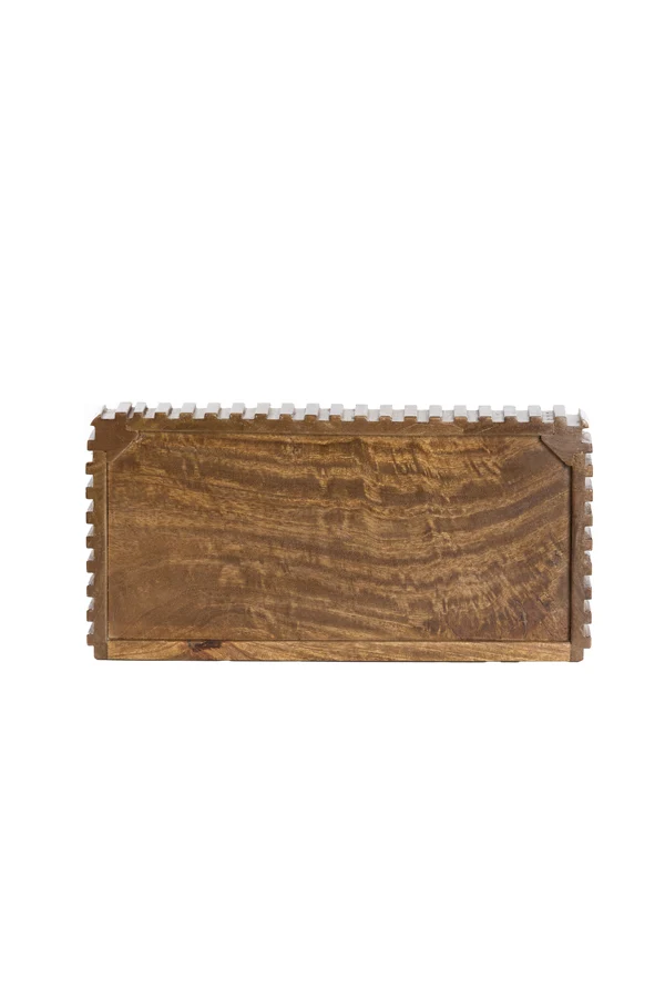 Wall shelf 40x20x7 cm GATURA wood dark brown