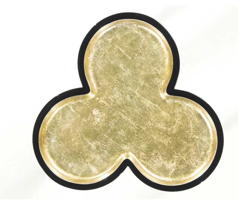Accent Table Trefoil Cut Out - Smoky Black