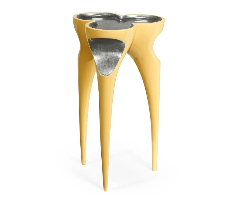 Accent Table Trefoil Cut Out - Peking Yellow