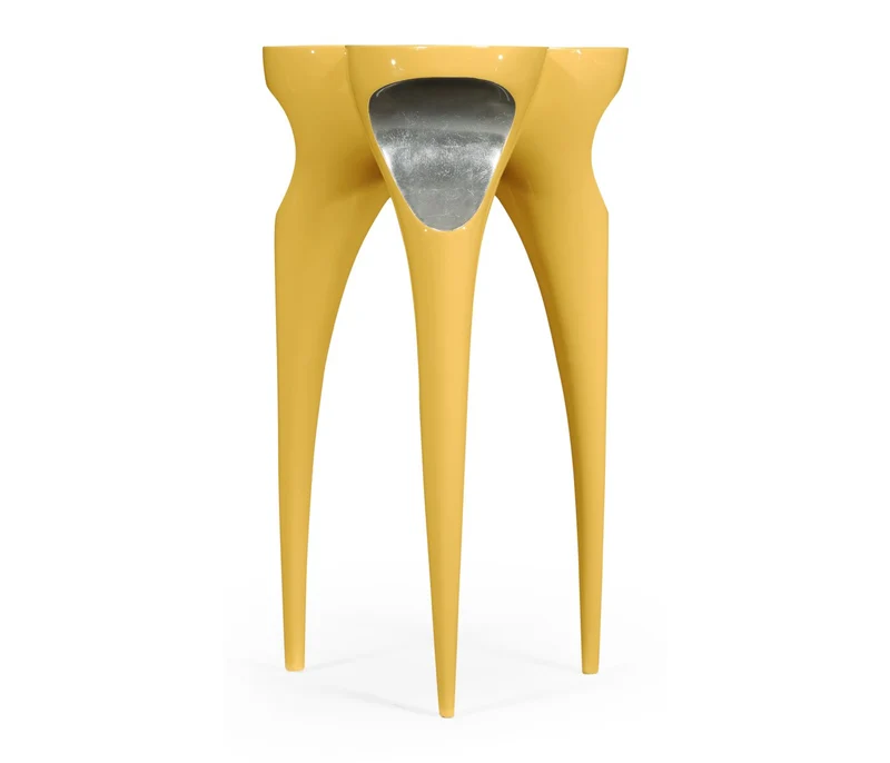 Accent Table Trefoil Cut Out - Peking Yellow